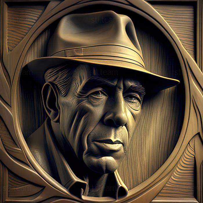 3D model Philip Marlowe Deep SleepHumphrey Bogart (STL)